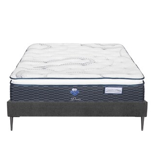 Foto 1 | Foto 1 | Colchón Spring Air Dover Slim Color Gris Carbon Matrimonial + Base Cama Slim