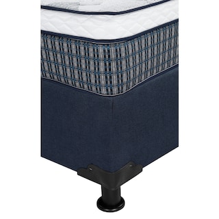 Foto 4 | Foto 4 | Colchón Spring Air Cardona Azul Queen Size + Box Dicasa Azul + 2 Almohadas Trinity + Sábanas Trinity