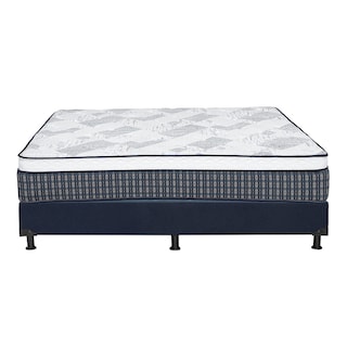 Foto 5 | Foto 5 | Colchón Spring Air Cardona Azul Queen Size + Box Dicasa Azul + 2 Almohadas Trinity + Sábanas Trinity