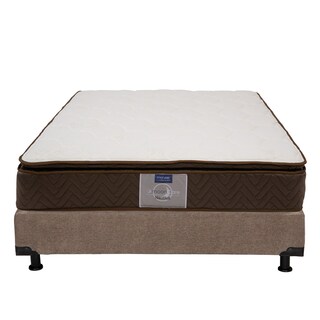 Foto 2 | Foto 2 | Colchón Restonic Nautilus Queen Size + Box Dicasa Café + Sábanas Trinity