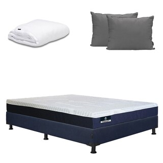 Foto 1 | Foto 1 | Colchón Spring Air Therapy Matrimonial + Box + Almohada 2pack + Protector Cloud