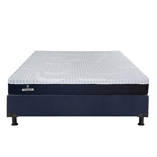 Foto 2 | Foto 2 | Colchón Spring Air Therapy Color Azul Quee Size + Box Dicasa Azul + Almohada Osos + Protector Ultra + Sábanas Basic