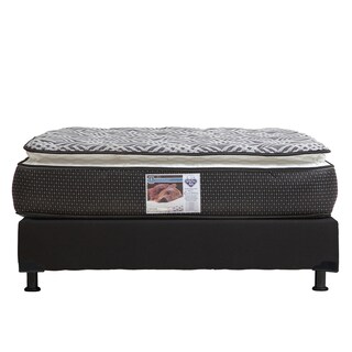 Foto 2 | Foto 2 | Colchón Spring Air Omega Matrimonial + Box Dicasa Color Negro + Sábanas Trinity