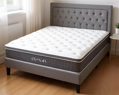 Foto 4 | Foto 4 | Colchón Individual + Cama Gris | Set Cloud Pro Linen | Cama Completa