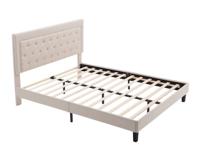 Foto 2 | Foto 2 | Colchón Matrimonial + Cama Beige | Set Cloud Pro Linen | Cama Completa