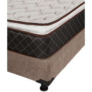 Foto 4 | Foto 4 | Colchón Spring Air Minesota + Box Dicasa Color Café Individual + Almohada Trinity + Protector Trinity + Sábanas Trinity