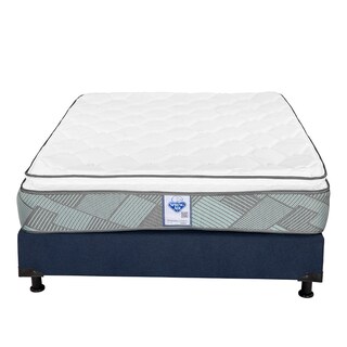 Foto 2 | Foto 2 | Colchón Spring Air Baggio + Box Dicasa Azul Matrimonial + Almohada Trinity + Protector Trinity + Sábanas Trinity