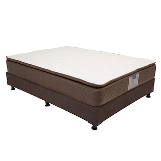 Foto 3 | Foto 3 | Colchón Restonic Nautilus + Box Dicasa Color Chocolate Queen Size + 2 Almohadas Osos + Sábanas Basic