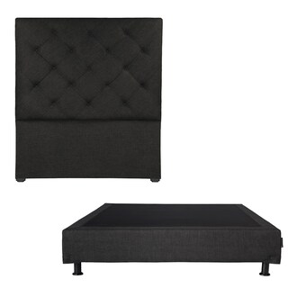 Foto 2 | Foto 2 | Cabecera Dicasa Ikki Queen Size Negro+box Dicasa Queen Size Negro+colchón Spring Air Cardona