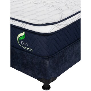 Foto 4 | Foto 4 | Colchón Restonic Eon + Box Dicasa Azul Queen Size + 2 Almohadas Trinity