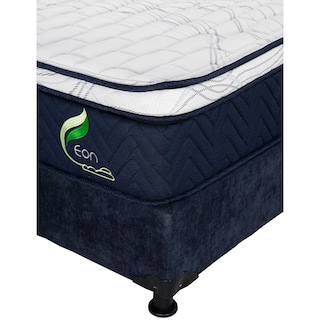 Foto 4 | Foto 4 | Colchón Restonic Eon + Box Dicasa Azul Matrimonial + 2 Almohadas Trinity + Sábanas Trinity