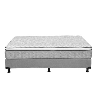 Foto 5 | Foto 5 | Colchón Restonic Vail + Box Dicasa Gris Queen Size + 2 Almohadas Trinity