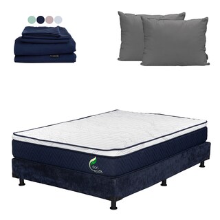 Foto 1 | Foto 1 | Colchón Dicasa Eon Matrimonial + Box Dicasa + Almohada 2pack + Sábanas Softy