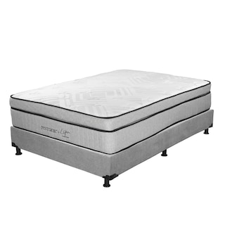 Foto 3 | Foto 3 | Colchón Restonic Lipa + Box Dicasa Gris King Size + Almohada Trinity + Protector Trinity + Sábanas Trinity