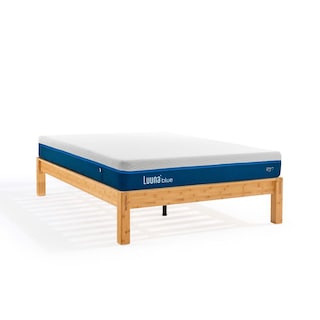 Foto 1 | Foto 1 | Colchón De Espuma Luuna Blue Individual Adulto Y Base De Madera De Bambú Armable Sin Herramientas