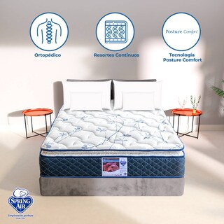 Foto 3 | Foto 3 | Colchón Individual Spring Air Carmín color Azul