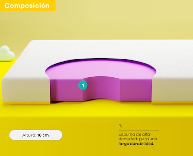 Foto 3 | Foto 3 | Colchón Queen Size Nooz Essential 16cm en Caja de Espuma Hecho en México con Garantía