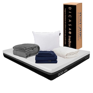 Foto 1 | Foto 1 | Colchón En Caja Dicasa Inabox Matrimonial + Almohada One + Sábanas Softy + Protector Ultra + Edredón Homy