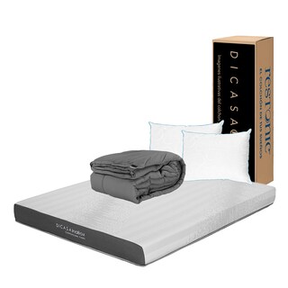 Foto 1 | Foto 1 | Colchón En Caja Dicasa Inabox Queen Size + 2 Almohadas Osos + Edredón Homy