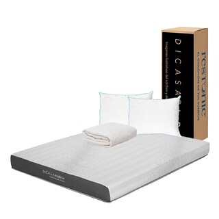 Foto 1 | Foto 1 | Colchón En Caja Dicasa Inabox Queen Size + 2 Almohadas Osos + Protector Ultra
