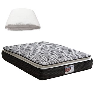 Foto 1 | Foto 1 | Colchón Spring Air Omega Matrimonial color Gris más Protector de Colchón