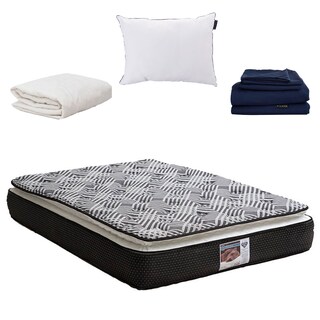 Foto 1 | Foto 1 | Colchón Spring Air Omega Matrimonial más Almohada One y Sabana Softy