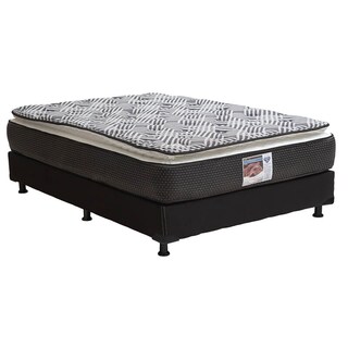 Foto 2 | Foto 2 | Colchón Spring Air Omega Matrimonial más Box Black más Almohada One más Protector de Colchón y Sábanas Softy