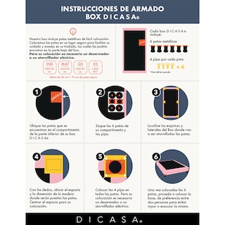 Foto 8 | Foto 8 | Colchon Spring Air Phantom Matrimonial +Box Dicasa Negro + Almohada 2-pack+ Sábanas Softy