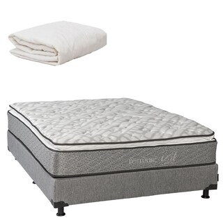 Foto 1 | Foto 1 | Colchón Restonic Vail Individual + Box Plomo + Protector De Colchón