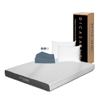 Foto 1 | Foto 1 | Colchón En Caja Dicasa Inabox King Size + Sábanas Basic + 2 Almohadas Osos