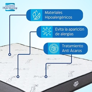 Foto 3 | Foto 3 | Colchón Memory Harmony en Caja Matrimonial