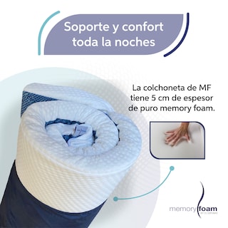Foto 3 | Foto 3 | Colchoneta Memory Foam King Size Blanca