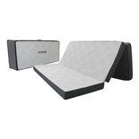 Colchón Plegable Memory Foam Silver Edition Queen Size color Gris