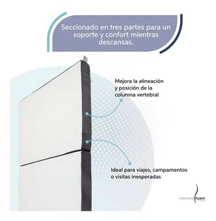 Foto 3 | Foto 3 | Colchón Memory Foam Plegable Individual