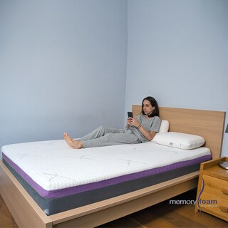 Foto 7 | Foto 7 | Colchón Good Matrimonial De Memory Foam 6 Cm De Memory Foam Firmeza Media Confort Y Soporte Máximo Blanco Matrimonial