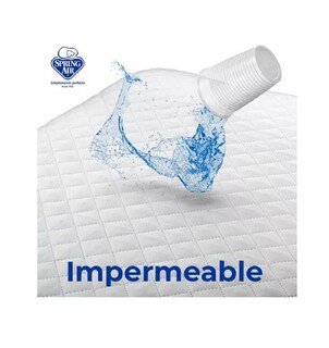 Foto 2 | Foto 2 | Protector De Colchón Impermeable Antibacterial Ajustable Hasta 45 Cm De Altura 137 Cm Blanco