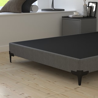 Foto 4 | Foto 4 | Base Box Tapiz Queen Size + Cabecera Dormez Gris