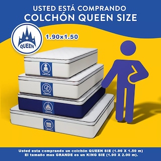 Foto 7 | Foto 7 | Colchón Restonic Queen Size Moon Care Antibacterial