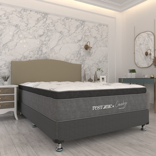 Foto 4 | Foto 4 | Colchón Restonic King Size Foam Spring Confort + 2 Almohadas