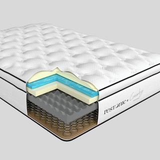Foto 7 | Foto 7 | Colchón Restonic King Size Foam Spring Confort + 2 Almohadas
