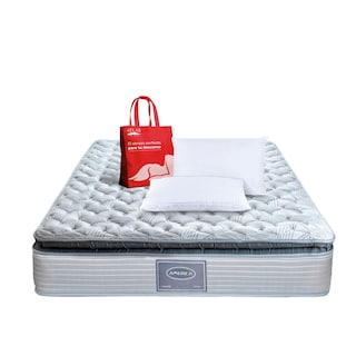 Foto 1 | Foto 1 | Colchón King Size América Melody Más Pack Con 2 Almohadas