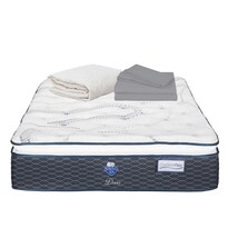 Colchón Spring Air Dover Matrimonial + Protector Ultra + Sábanas Basic