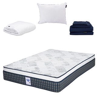 Foto 1 | Foto 1 | Colchón Spring Air Cardona Matrimonial + Almohada One + Protector de Colchón Cloud + Sábanas Softy