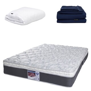 Foto 1 | Foto 1 | Colchón Spring Air Marte Matrimonial + Protector de Colchón Cloud + Juego de Sábanas Softy