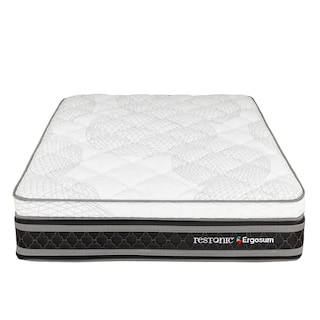 Foto 2 | Foto 2 | Colchon Restonic Ergosum + Almohada 2pack + Sabanas Softy Matrimonial