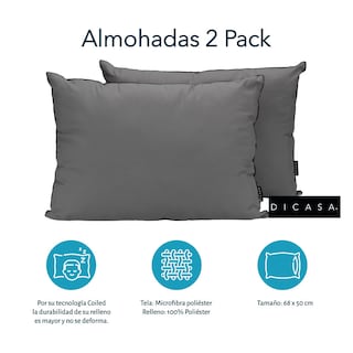 Foto 5 | Foto 5 | Colchon Restonic Ergosum + Almohada 2pack + Sabanas Softy Matrimonial