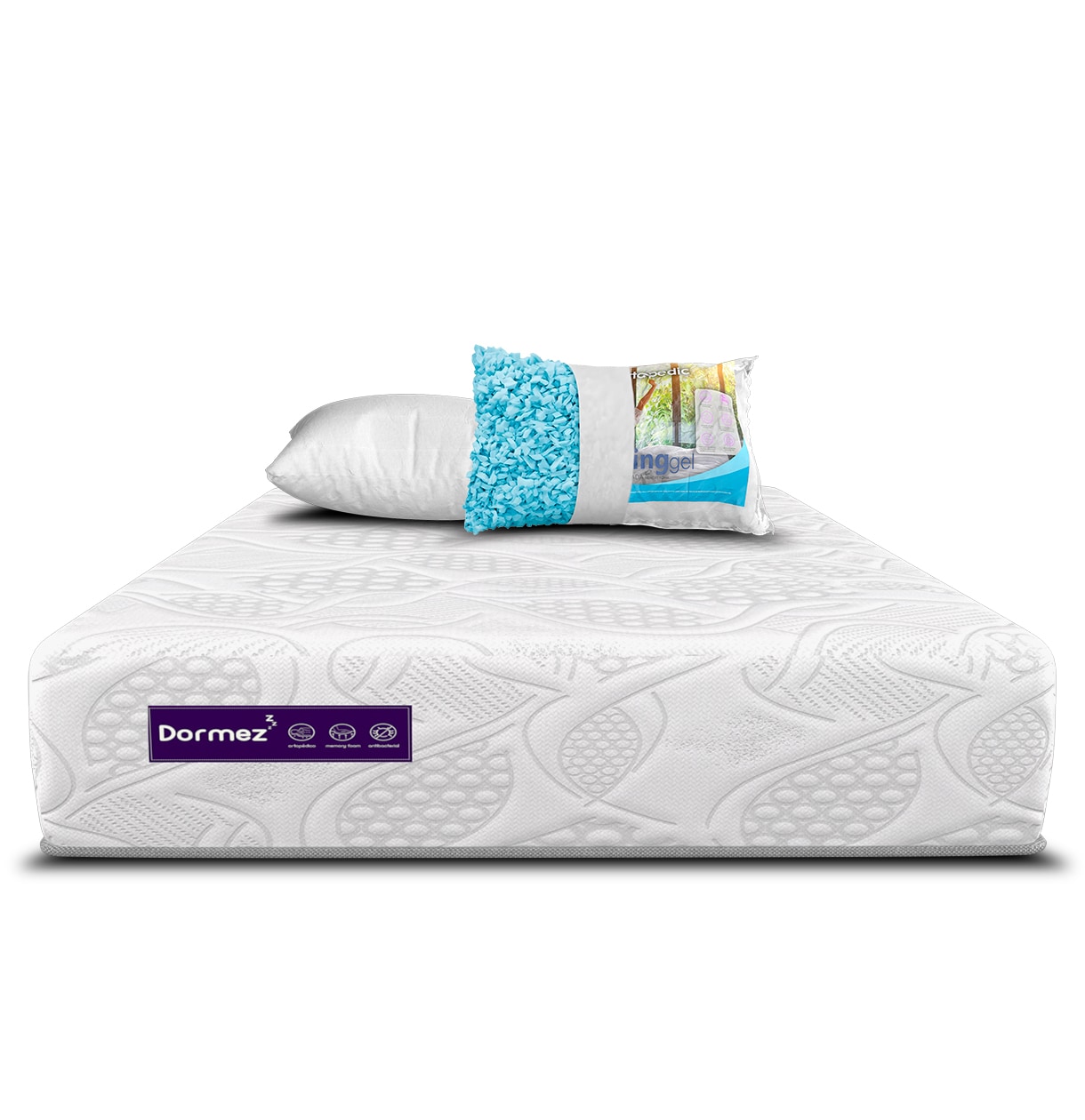 Colchón Individual Dormez Confort Memory Almohadas Memory Foam