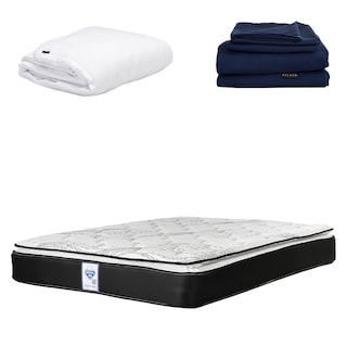 Foto 1 | Foto 1 | Colchón Premier Spring Air Queen Size + Protector Cloud + Sábanas Softy
