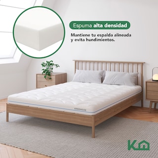 Foto 7 | Foto 7 | Colchón Matrimonial Espuma Alta Densidad 15 cm Ergonómico
