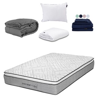 Foto 1 | Foto 1 | Colchón Restonic Vail King Size + Almohada One + Protector Cloud + Sábanas Softy + Edredón Homy